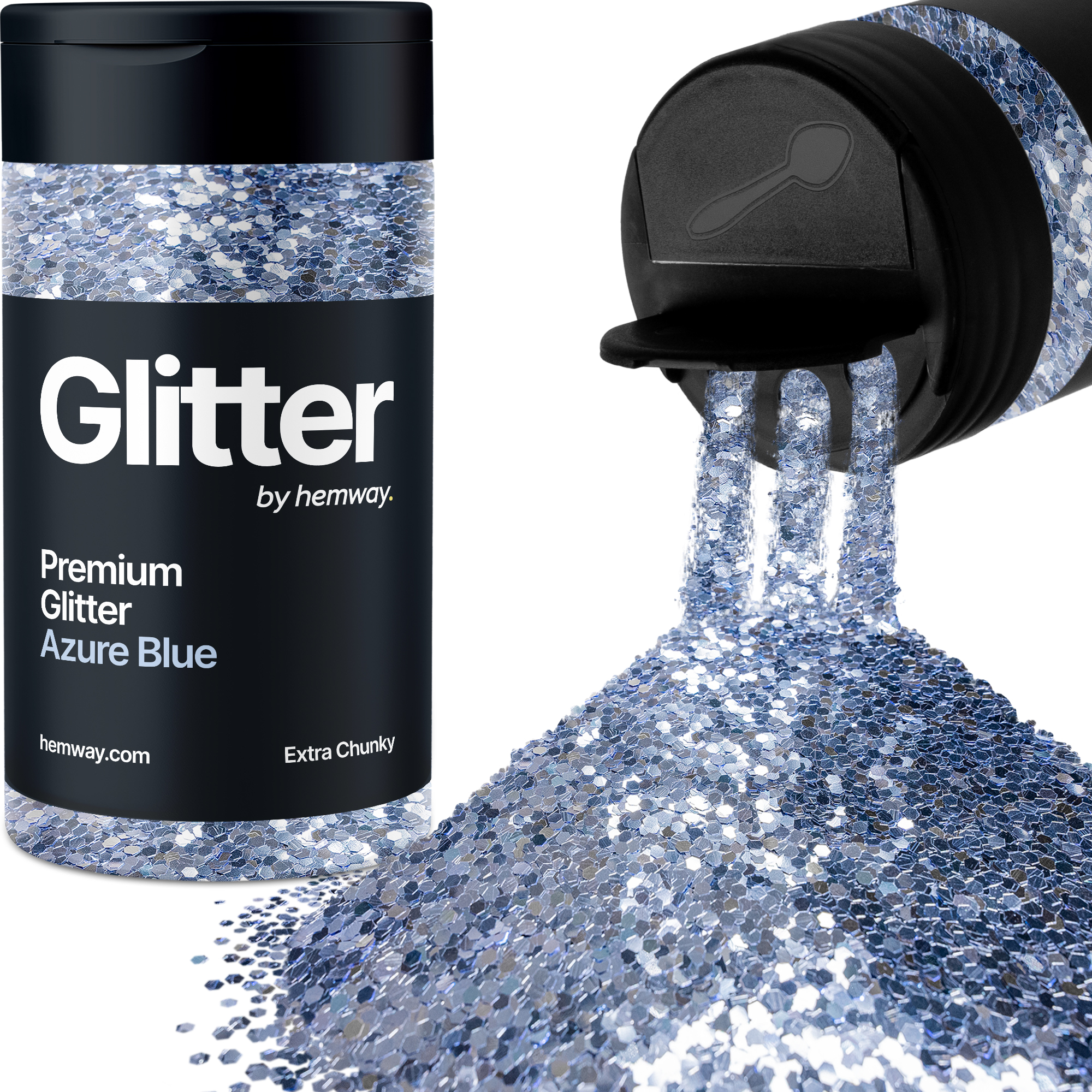 Hemway Glitter Shaker – Extra Chunky 115g/4.1oz Glitter for Arts & Crafts