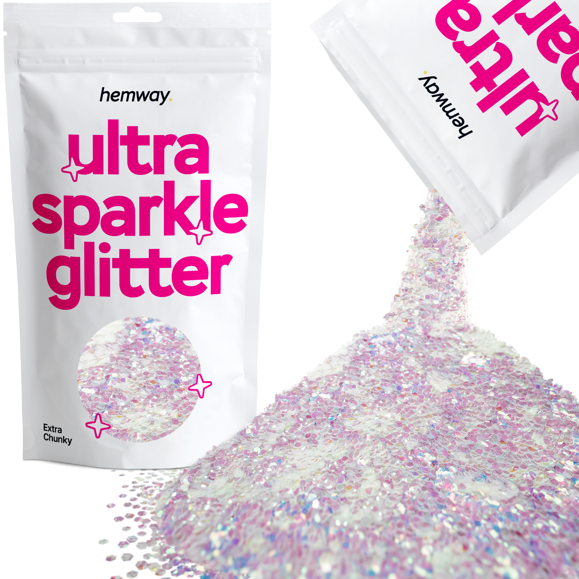 Cosmetic Glitter EXTRA CHUNKY Mother Of Pearl Iridescent Nail Face Body Crafts