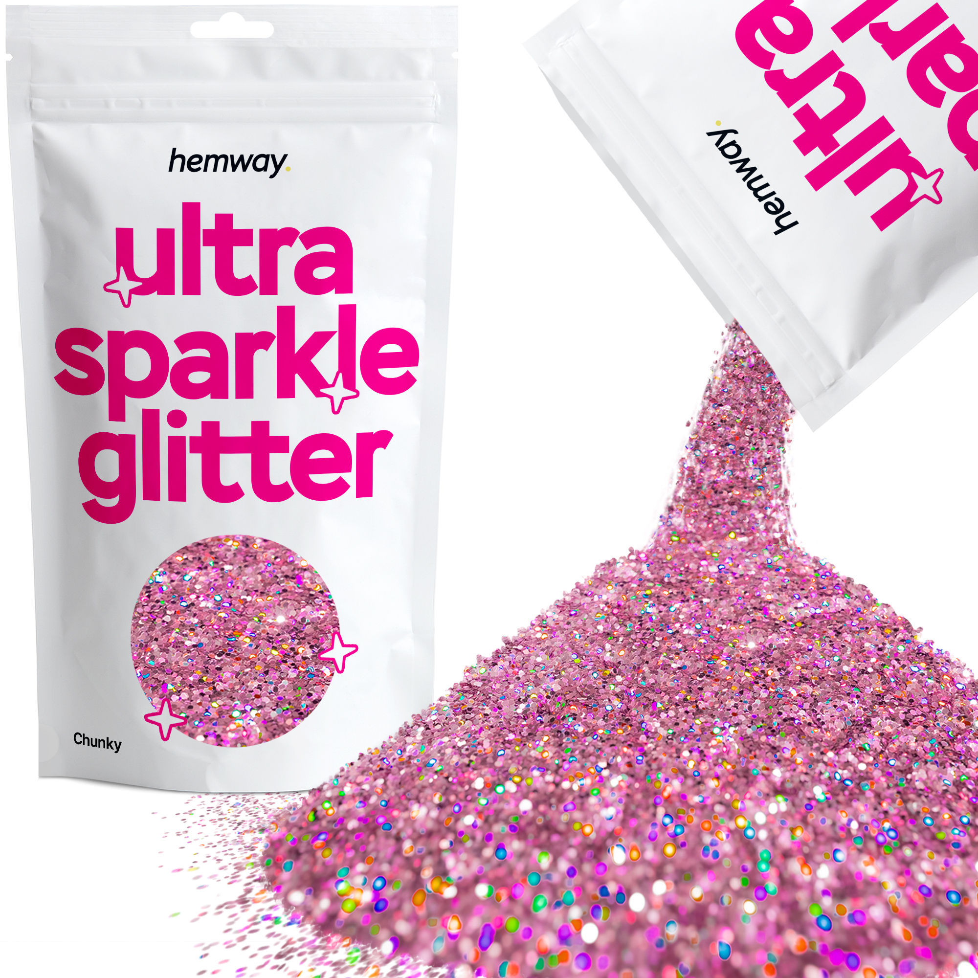 Cosmetic Chunky Glitter Mix Nail Face Body Eye Rainbow Iridescent Festival 1/40